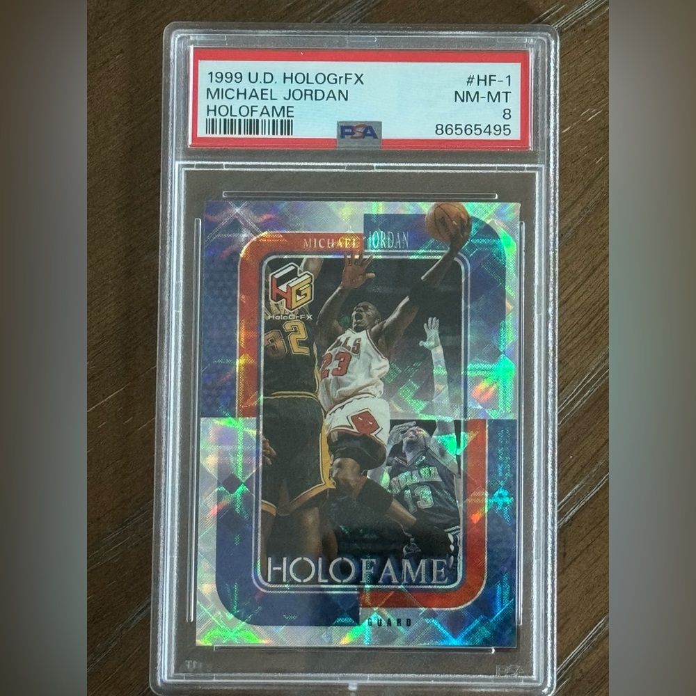 1999 Upper Deck Holo GrFX Michael Jordan Holofame #HF-1 PSA 8 Chicago Bulls